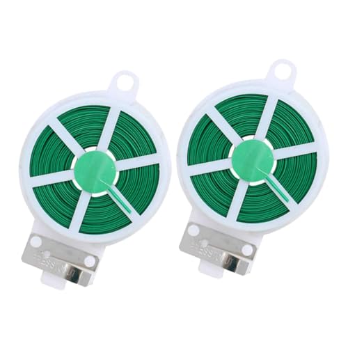 Garneck 2 Rollen Flexible Pflanzendraht Gartenbänder mit Cutter Vielseitige PVC Beschichtete Eisenbänder zum Binden von Pflanzen Reben und Kabeln Robustes Gartenzubehör für DIY und Garneck 2 Rollen Flexible Pflanzendraht Gartenbänder mit Cutter Vielseitige PVC Beschichtete Eisenbänder zum Binden von Pflanzen Reben und Kabeln Robustes Gartenzubehör für DIY und von Garneck