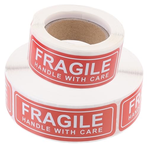 Garneck 2 Rollen Vorsicht Aufkleber Versandetiketten mit Stark Haftenden Warnhinweisen Zerbrechlich Verschleißfest Kompakt für Sicheres Verpacken und Transportieren von Paketen Garneck 2 Rollen Vorsicht Aufkleber Versandetiketten mit Stark Haftenden Warnhinweisen Zerbrechlich Verschleißfest Kompakt für Sicheres Verpacken und Transportieren von Paketen von Garneck