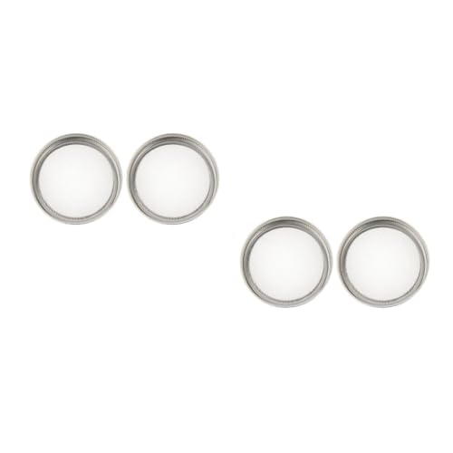 Garneck 2 Sätze Sprouting Deckel Für Einmachgläser Rostfreier Siebdeckel Mit Mesh Für Belüftung Und Drainage Keimung Von 2 Stück * 2 von Garneck