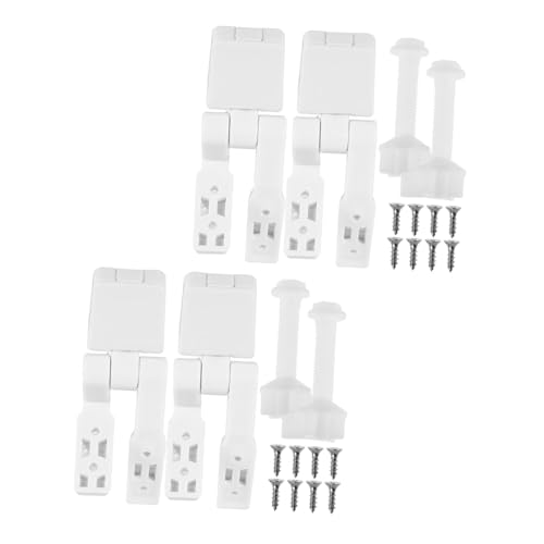 Garneck 2 Sätze Weiße Kunststoff Wc-sitz Scharniere mit Schrauben und Muttern Montageset für Toilettensitz Ersatz Stabile Halterung Einfache Installation Kompatibel mit Standard Wc-sitzen Garneck 2 Sätze Weiße Kunststoff Wc-sitz Scharniere mit Schrauben und Muttern Montageset für Toilettensitz Ersatz Stabile Halterung Einfache Installation Kompatibel mit Standard Wc-sitzen von Garneck