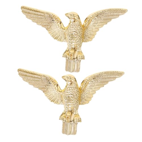 Garneck 2 Stück Adler Flaggenmast Topper Flaggenkopf für Außenbereich Design für Garten Versammlungsräume und Zeremonien Stabiler Halt zu Installieren Multifunktional von Garneck