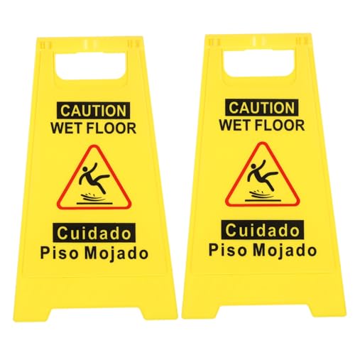 Garneck 2 Stück Doppelseitiges Faltbares Warnschild Caution Wet Floor aus Flexiblem Pp material Zweisprachig Englisch Spanisch Hohe Sichtbarkeit Gelb für Gewerblichen Innenbereich Garneck 2 Stück Doppelseitiges Faltbares Warnschild Caution Wet Floor aus Flexiblem Pp material Zweisprachig Englisch Spanisch Hohe Sichtbarkeit Gelb für Gewerblichen Innenbereich von Garneck