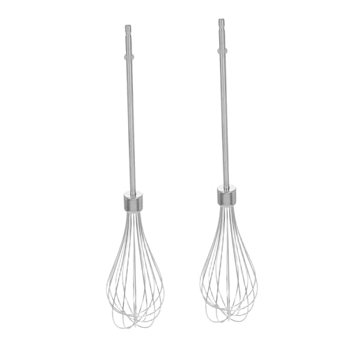 Garneck 2 Stück Draht Schneebesen für Elektrische Handmixer Ersatzrührer für Küchen und Gewerbegebrauch Wiederverwendbar von Garneck