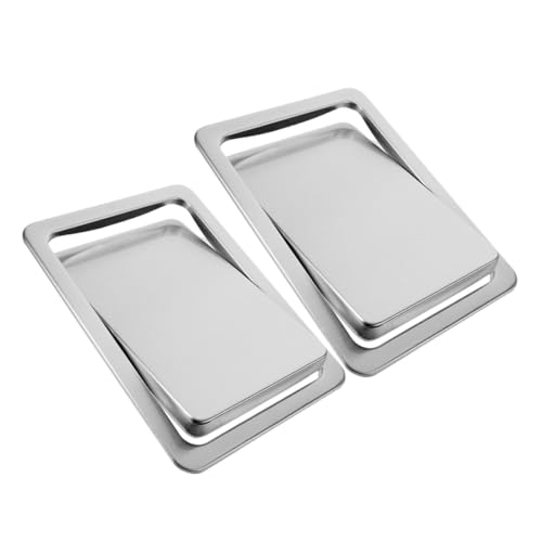 Garneck 2 Stück Edelstahl Einbau Müllklappe Eingelassener Abfalleimer Deckel Schwenkdeckel Platzsparend für Küchen Badschränke Berührungsfrei Rostfrei Modernes Design Garneck 2 Stück Edelstahl Einbau Müllklappe Eingelassener Abfalleimer Deckel Schwenkdeckel Platzsparend für Küchen Badschränke Berührungsfrei Rostfrei Modernes Design von Garneck