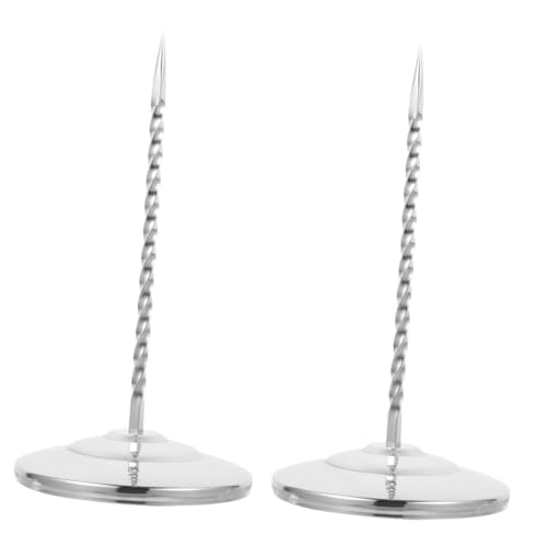 Garneck 2 Stück Geldschein Einsteckkartenständer Für Restaurant Quittungshalter Tickethalter Rechnungsspieß Quittungshalter Spike Quittungsspike Schreibtisch Rechnungshalter von Garneck