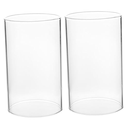 Garneck 2 Stück Glaskerzen Lampenschirm Glühstrumpf Ersatz Weiß Moderne Hochzeitskerzen Dekoration Stumpenkerze Für Den Innenbereich Offene Gläser Halten Kerzenzylinder Kerzen Mit von Garneck