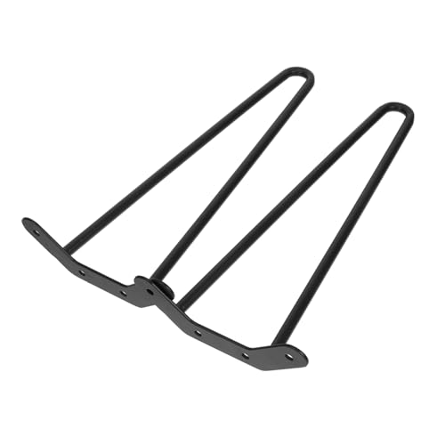 Garneck 2 Stück Haarnadel Tischbeine für DIY Möbel Schwarze Hohe Möbelbeine für Couchtische Schreibtische und Bänke Robust und Einfach zu Montieren von Garneck