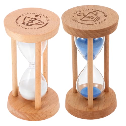Garneck 2 Stück Holz Sanduhr Minuten Multifunktionaler Sandtimer aus Glas Präziser Küchentimer und Dekoration für Zuhause Büro Sauna und Klassenzimmer Kreatives Design Langlebig und Garneck 2 Stück Holz Sanduhr Minuten Multifunktionaler Sandtimer aus Glas Präziser Küchentimer und Dekoration für Zuhause Büro Sauna und Klassenzimmer Kreatives Design Langlebig und von Garneck