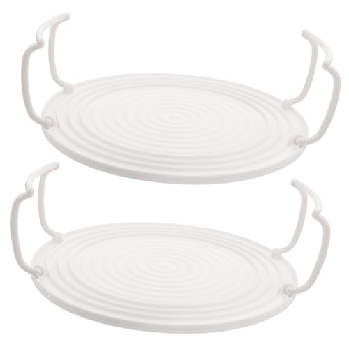 Garneck 2 Stück Multifunktionale Mikrowellen Dampfgarer Ablage Küchen Regal mit Schichten Robuste Struktur für Kochen und Aufbewahrung von Garneck