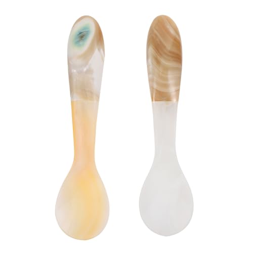 Garneck 2 Stück Natürliche Muschelkaffeelöffel Langlebig Sicher Stilvoll für Zuhause Vielseitig als Geeignet von Garneck
