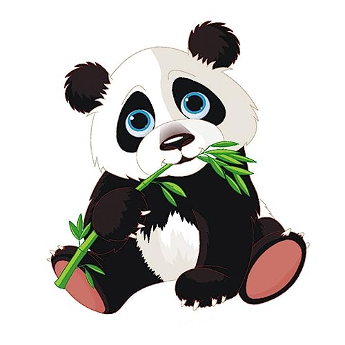 Garneck Wand Klebrig 2st Cartoon-aufkleber Für Erwachsene Wandaufkleber Für Schlafzimmer Wohnzimmer Wandtattoo Tierische Aufkleber Dekorative Aufkleber Wandkleister Panda Wandgemälde Kind von Garneck