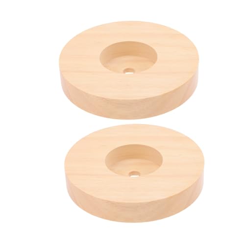 Garneck 2 Stück Runde Holz lampenbasis Robustes Holz Vorgebohrt für Kabeldurchführung Stabiler Lampenfuß für DIY Tischlampe Geeignet als Nachttischlampe Sockel Langlebig und Sicher Garneck 2 Stück Runde Holz lampenbasis Robustes Holz Vorgebohrt für Kabeldurchführung Stabiler Lampenfuß für DIY Tischlampe Geeignet als Nachttischlampe Sockel Langlebig und Sicher von Garneck