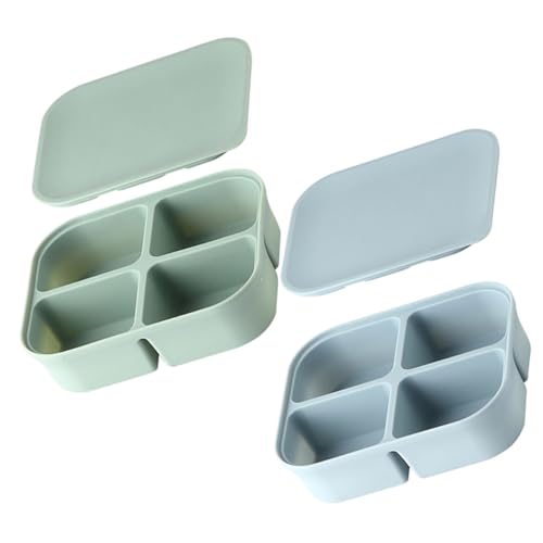 Garneck 2 Stück Silikon Eiswürfelform mit Deckel Multifunktionale Gefrierbox für Kühlschrank Bpa Frei Fächer Eisbehälter für Babynahrung Getränke Einfache Reinigung und Täglicher Gebrauch Garneck 2 Stück Silikon Eiswürfelform mit Deckel Multifunktionale Gefrierbox für Kühlschrank Bpa Frei Fächer Eisbehälter für Babynahrung Getränke Einfache Reinigung und Täglicher Gebrauch von Garneck