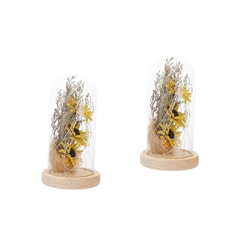 Garneck 2 STK Sonnenblumen-led-licht Muttertagsgeschenk Für Mama Mini-blumenkuppelleuchte Geschenke Für Frauen Desktop-Geschenke Schreibtischlampe Fräulein Lampenperlen Glockenförmig von Garneck