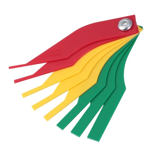 Garneck 2 Stück Teiliges Bremsbelag Messlineal Kunststoff Messwerkzeug für Genaue Bremsbelagstärkenprüfung Kompakt Leicht Tragbar für Auto Bremsbelag Dicke Messung von Garneck