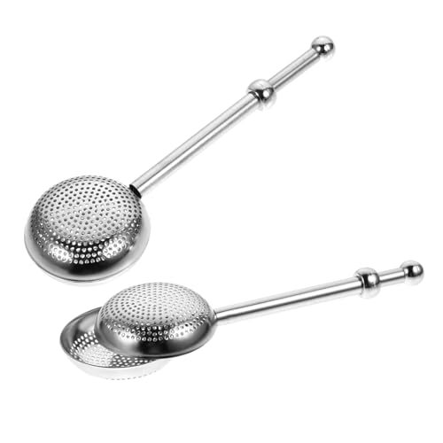 Garneck 2 Stück Teiliges Edelstahl Teesieb mit Ausziehbarem Ball Design Feinmaschiger Teefilter für Losen Tee Langlebig Heiß Rutschfester Griff für Zuhause und Büro Garneck 2 Stück Teiliges Edelstahl Teesieb mit Ausziehbarem Ball Design Feinmaschiger Teefilter für Losen Tee Langlebig Heiß Rutschfester Griff für Zuhause und Büro von Garneck