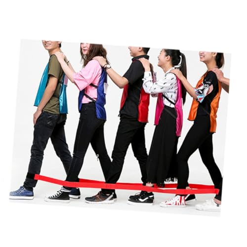 Garneck 2 Stück Teiliges Elastisches Spanngurt Band für Personen Outdoor Teamspiel mit Hoher Elastizität Kooperations und Gleichgewichtstraining Strapazierfähiges Wiederverwendbares von Garneck