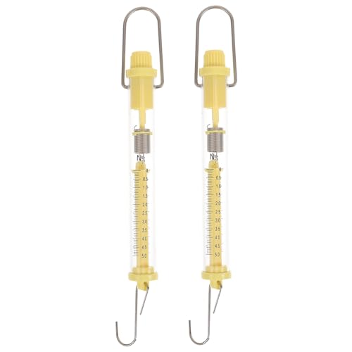 Garneck 2 Stück Teiliges Federzugkraftmessgerät Newton Federwaagen mit Transparenter Anzeige Präzise Messung Wissenschaftliche Federkraftmesser für Physikunterricht und Zufällige Farbe Garneck 2 Stück Teiliges Federzugkraftmessgerät Newton Federwaagen mit Transparenter Anzeige Präzise Messung Wissenschaftliche Federkraftmesser für Physikunterricht und Zufällige Farbe von Garneck