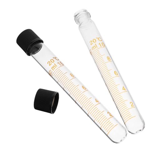 Garneck 2 Stück Teiliges Schraubglas Reagenzgläser mit Dichtungsring Konische Laborprobenröhrchen aus Glas mit Messskala Mikrozentifugentauglich für Chemische und Biologische Tests Garneck 2 Stück Teiliges Schraubglas Reagenzgläser mit Dichtungsring Konische Laborprobenröhrchen aus Glas mit Messskala Mikrozentifugentauglich für Chemische und Biologische Tests von Garneck