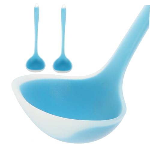 Garneck 2 Stück Teiliges Silikon Suppenkellen Transparent Blau Multifunktionale Küchenlöffel mit Glatten Kanten Kratzfest Spülmaschinengeeignet Langlebig und Bequem für Kochen und Garneck 2 Stück Teiliges Silikon Suppenkellen Transparent Blau Multifunktionale Küchenlöffel mit Glatten Kanten Kratzfest Spülmaschinengeeignet Langlebig und Bequem für Kochen und von Garneck