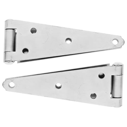 Garneck 2 Stück Teiliges Verzinktes Türband Extra Robuste Gartentor Scharniere für Holztore Scheunen und Zauntüren Wetterfeste Langlebige Outdoor Torscharniere für Holzfence von Garneck