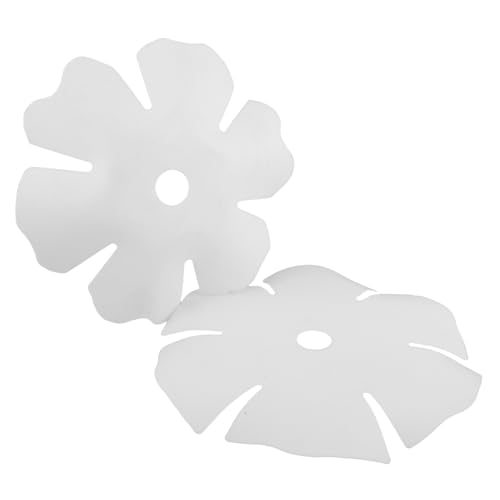 Garneck 2 Stück Teiliges Weißes Nordischer Pendelleuchtenschirm mit Kreativer Blumenblatt-optik Deckenlampenabdeckung für Schlafzimmer und Esszimmer Modernes Boho-design von Garneck