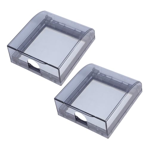 Garneck 2 Stück Transparentes Kunststoffschutzgehäuse für Badezimmer Selbstklebende Steckdose Schutzbox Garneck 2 Stück Transparentes Kunststoffschutzgehäuse für Badezimmer Selbstklebende Steckdose Schutzbox von Garneck