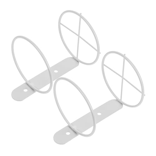 Garneck 2 Stück Wandmontiertes Weinregal aus Metall Stabiler Flaschenhalter für Rotwein Platzsparende Wandhalterung für Küche und Essbereich Weißer Weinflaschen Organizer mit Stilvollem von Garneck