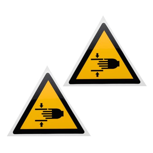 Garneck 2 Stück Warnaufkleber Handquetschgefahr Selbstklebende Sicherheitswarnzeichen aus Langlebigem Pp synthetikpapier mit Hoher Haftung Sichtbar für Maschinen und Handgefahrbereiche Garneck 2 Stück Warnaufkleber Handquetschgefahr Selbstklebende Sicherheitswarnzeichen aus Langlebigem Pp synthetikpapier mit Hoher Haftung Sichtbar für Maschinen und Handgefahrbereiche von Garneck