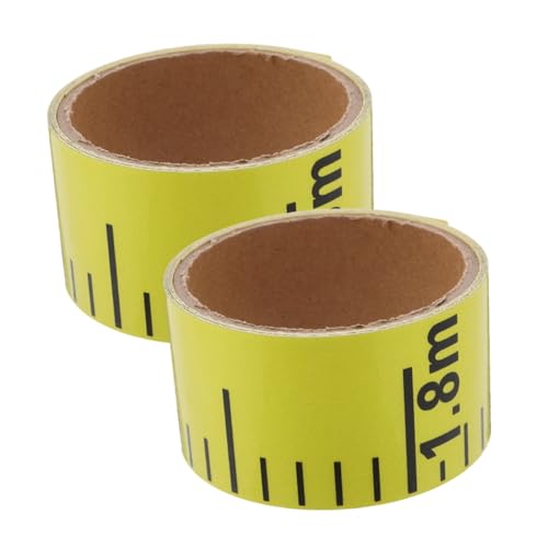 Garneck 2 Stück Wasserfeste Wasserstand aufkleber aus PVC Selbstklebend Präzise Markierung Gelb Langlebige Markierung für Wasserbehälter und Zisternen von Garneck