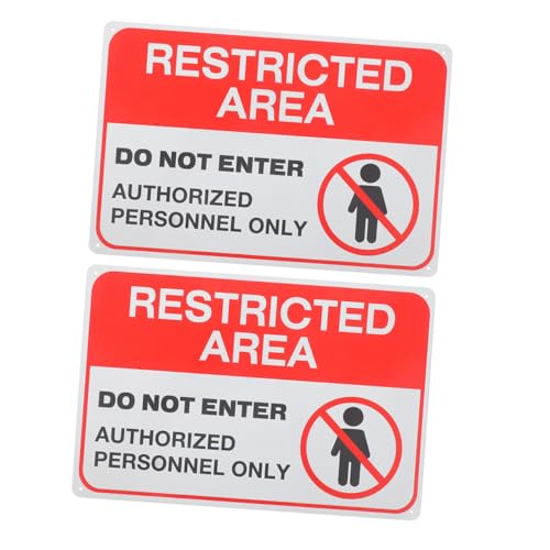 Garneck 2 Stück Wetterfestes Metall warnschild Do Not Enter mit Vorgebohrten Löchern Rostfrei Hohe Sichtbarkeit Authorized Personnel Only hinweis Langlebig für Innen Außenbereich Garneck 2 Stück Wetterfestes Metall warnschild Do Not Enter mit Vorgebohrten Löchern Rostfrei Hohe Sichtbarkeit Authorized Personnel Only hinweis Langlebig für Innen Außenbereich von Garneck