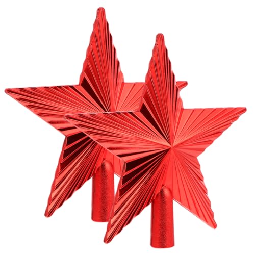Garneck 2stücke Weihnachtlicher Tannenbaumspitz Aus Rotem Dekorative Weihnachtsbaumsterne Für Festliche Anlässe Stabiler Christbaumschmuck Für Festliche Atmosphäre Garneck 2stücke Weihnachtlicher Tannenbaumspitz Aus Rotem Dekorative Weihnachtsbaumsterne Für Festliche Anlässe Stabiler Christbaumschmuck Für Festliche Atmosphäre von Garneck