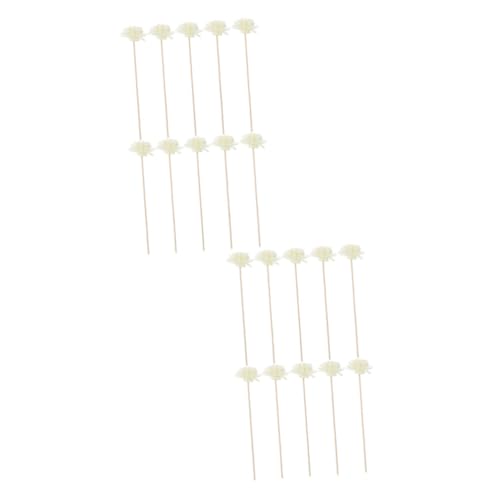 Garneck 20 STK Aromatherapie-Rattan Room Fragrance aromaking Duftstäbchen für Zuhause Öle Parfüme ätherisches Öl Ätherische Ölstäbchen Diffusorsticks mit Nachfüllung Blumen Ölstab von Garneck