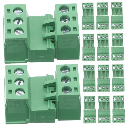 Garneck 20 Stück Pcb Montage Schraubklemmen Blockverbinder für Elektrische Verdrahtungsprojekte Grün Platzsparend und Installieren Garneck 20 Stück Pcb Montage Schraubklemmen Blockverbinder für Elektrische Verdrahtungsprojekte Grün Platzsparend und Installieren von Garneck