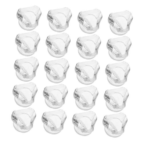 Garneck 20 Stück Teiliges Acryl Dreieck Schubladengriffe Klar Transparent Cabinet Hardware Ergonomisch Rutschfest Für Küche Wohnzimmer Kommode Moderne Dekoration Einfach zu Montieren von Garneck