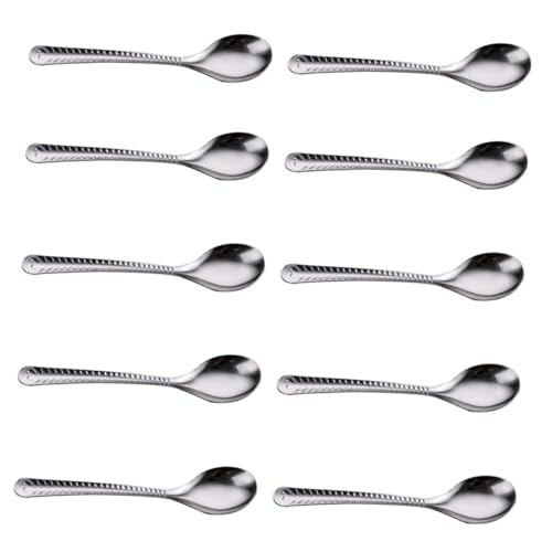 Garneck 20 Stück Teiliges Edelstahl Multifunktions löffel Lange Griffe Ergonomisch Geformt Vielseitig Einsetzbar für Küche Restaurant und Party Praktische Esslöffel von Garneck