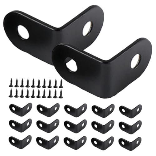 Garneck 20 Stück Teiliges Regalwinkel Dickem Edelstahl Stabiler Schwerlast winkelverbinder für Möbel Schränke Ablagen mit Schwarzen Schrauben Vielseitig für Wohn Büromöbel Garneck 20 Stück Teiliges Regalwinkel Dickem Edelstahl Stabiler Schwerlast winkelverbinder für Möbel Schränke Ablagen mit Schwarzen Schrauben Vielseitig für Wohn Büromöbel von Garneck