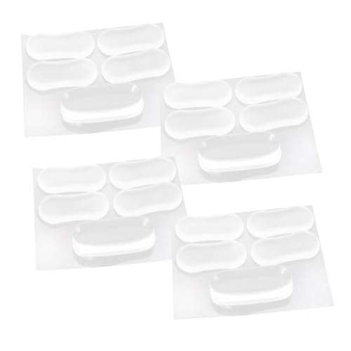 Garneck 20 Stück Transparente Toilettensitz Dämpfer mit robuster Klebefläche Stoßdämpfend Kratzfest und Rutschhemmend Geeignet für Wc Sitz Ersatz und Möbel Schranktüren von Garneck