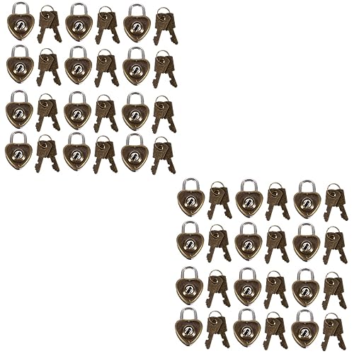 Garneck Stk Sperren Vorhängeschloss in Herzform Rostfreies Schloss Kleines Vorhängeschloss Mit Schlüssel Mini-vorhängeschloss Schlösser Kabinett Eisen Gepäckschloss Garneck Stk Sperren Vorhängeschloss in Herzform Rostfreies Schloss Kleines Vorhängeschloss Mit Schlüssel Mini-vorhängeschloss Schlösser Kabinett Eisen Gepäckschloss von Garneck