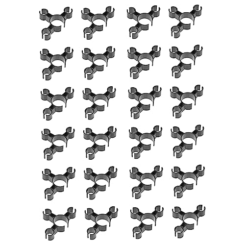 Garneck 24 Stück Flaschenclip Dreifach Halter für Geburtstagskerzen Sicherer Mini Kerzenhalter für Partys und Leicht von Garneck