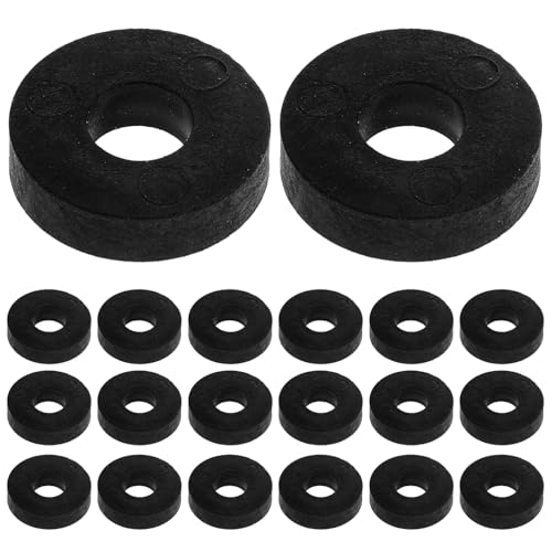 Garneck 25 Stück Teiliges Gummischeiben Abriebfeste Verdickte Dichtscheiben Isolation Unterlegscheiben mit Innen Außendurchmesser Höhe Schwarz Schützend gegen Kratzer und Geräusche von Garneck
