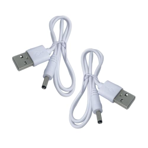 Garneck 2Stücke Pack USB zu Dc Ladekabel Flexibles Dc Netzkabel für Tischlampen Kleine Ventilatoren und Tablets USB Dc Ladegerät für Sichere Nutzung von Garneck
