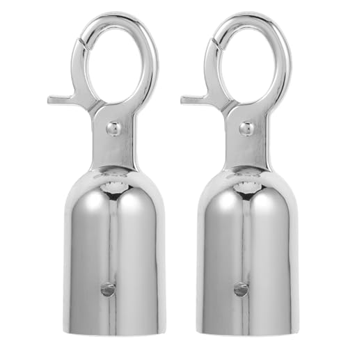 Garneck 2er Set Seilendkappen 30mm Mit Ring – Rostfreier Stahl Seilstopper Für Hanfseil - Zaunseil Und Leitplankenschnur - Ideal Zum Anschließen Und Begrenzen Von Kordeln Und Seilen von Garneck