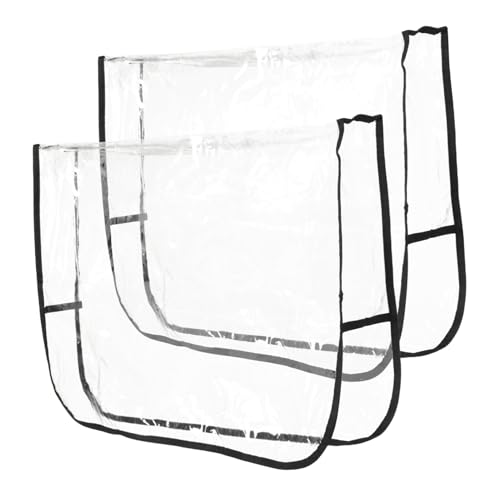 Garneck 2stücke Stuhllehnenbezüge Für Friseurstühle Stuhlbezüge Für Kosmetikstühle Transparente Stuhlschoner Aus wasserdichte Rückenlehnenschutzbezüge Quadratische Form Für von Garneck