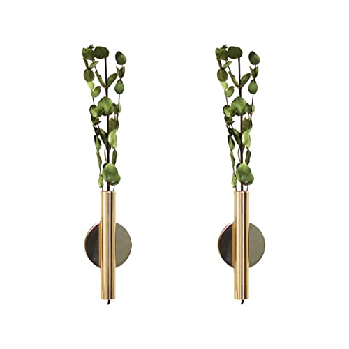 Garneck 2stücke Wandvase Für Getrocknete Blumen Wandmontierter Blumenschlauch Französisch Gold Selbstklebend Dekorativ Für Hochzeiten Und Zuhause von Garneck
