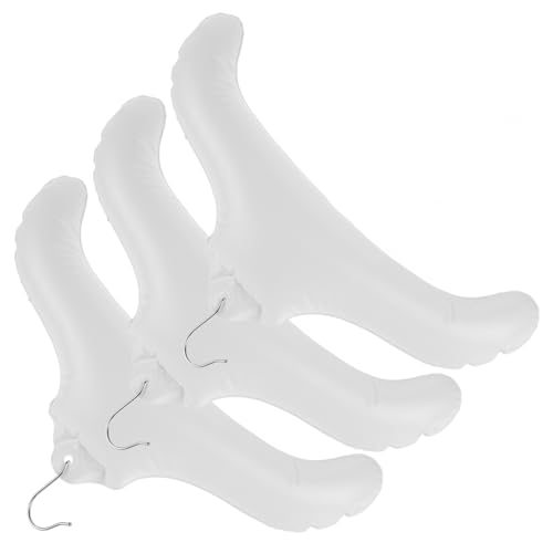 Garneck 3stücke Aufblasbarer Kleiderbügel Für Schrank Platzsparendes Wäschetrocknerbügel Trockenbügel Für Mehrere Hosen Organizer Für Sportkleidung Schwarzer Hemdenbügel von Garneck