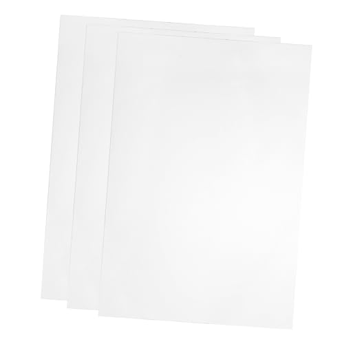 Garneck 3 Stück Klare PVC Platten für Foto Hochtransparent für DIY Bastelprojekte Kunst und Plakatpräsentationen von Garneck