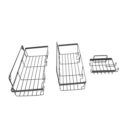 Garneck 3 Stück Teiliges Badregal ohne Bohren Kreative Wandhalterung für Shampoo und Duschutensilien Robustes Haushalts aufbewahrungssystem für Badezimmer und Dusche Schwarzes Design Garneck 3 Stück Teiliges Badregal ohne Bohren Kreative Wandhalterung für Shampoo und Duschutensilien Robustes Haushalts aufbewahrungssystem für Badezimmer und Dusche Schwarzes Design von Garneck