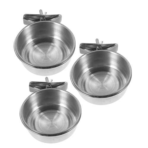 Garneck 3 Stück Teiliges Futter und Wassernapf für Vogelkäfig Große Kapazität Einfach zu Befestigen Geeignet für Papageien Tauben und Sittiche Garneck 3 Stück Teiliges Futter und Wassernapf für Vogelkäfig Große Kapazität Einfach zu Befestigen Geeignet für Papageien Tauben und Sittiche von Garneck