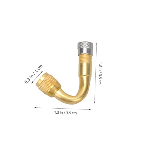 Garneck 3 Stück Teiliges Ventilverlängerungsset aus Robustem Kupfer Winkel Ventilschaftadapter Langlebige Ventilerweiterung für Reifenventile Vielseitig Einsetzbar für Auto Fahrrad und Garneck 3 Stück Teiliges Ventilverlängerungsset aus Robustem Kupfer Winkel Ventilschaftadapter Langlebige Ventilerweiterung für Reifenventile Vielseitig Einsetzbar für Auto Fahrrad und von Garneck
